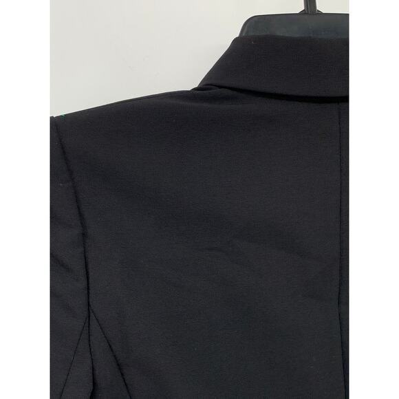 J.CREW Women's Black Solid One-Button Long Sleeve 1035 Bi-Stretch Blazer SZ 00 - Picture 6 of 10